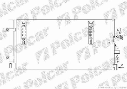 Polcar 1337K81X - Конденсатор, кондиціонер autocars.com.ua