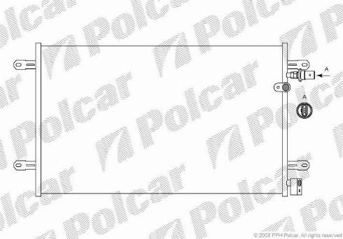 Polcar 1338K81X - Конденсатор кондиционера avtokuzovplus.com.ua