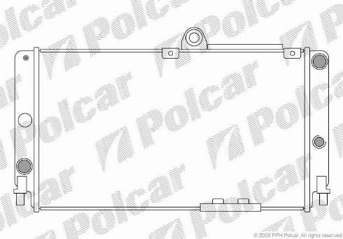 Polcar 140108-1 - Радіатор, охолодження двигуна autocars.com.ua