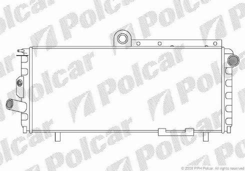 Polcar 1401083X - Радіатор, охолодження двигуна autocars.com.ua