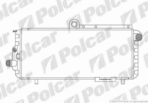 Polcar 140108-3 - Радіатор, охолодження двигуна autocars.com.ua
