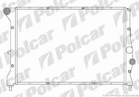 Polcar 1404082X - Радіатор, охолодження двигуна autocars.com.ua