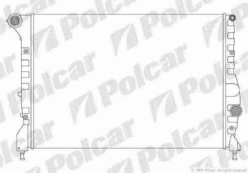 Polcar 140408A2 - Радіатор, охолодження двигуна autocars.com.ua