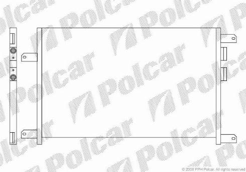 Polcar 1404K82X - Конденсатор, кондиціонер autocars.com.ua
