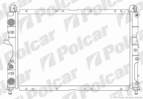 Polcar 1405084X - Радіатор, охолодження двигуна autocars.com.ua