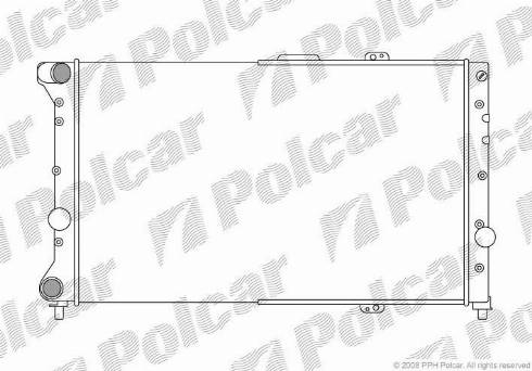 Polcar 140708-1 - Радіатор, охолодження двигуна autocars.com.ua