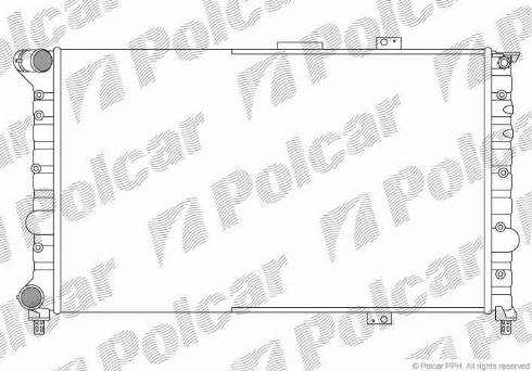 Polcar 140708A1 - Радіатор, охолодження двигуна autocars.com.ua