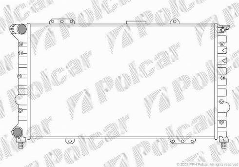 Polcar 140708A2 - Радіатор, охолодження двигуна autocars.com.ua