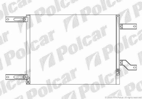 Polcar 1407K8C1 - Конденсатор, кондиціонер autocars.com.ua