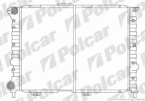 Polcar 140808-1 - Радіатор, охолодження двигуна autocars.com.ua