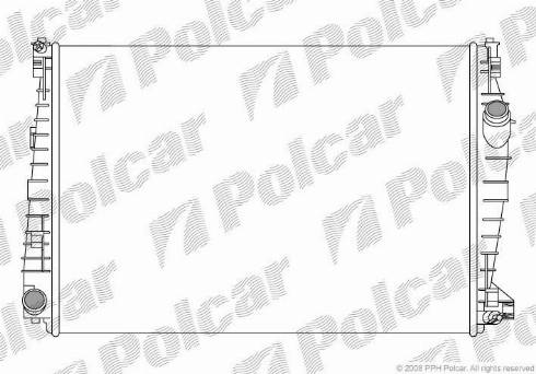 Polcar 1411081X - Радиатор, охлаждение двигателя autodnr.net