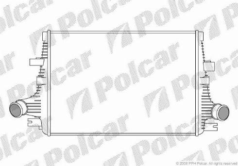 Polcar 1411J81X - Интеркулер, теплообменник турбины autodnr.net