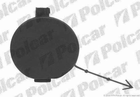 Polcar 142007-9 - Заслінка, буксирний гак autocars.com.ua