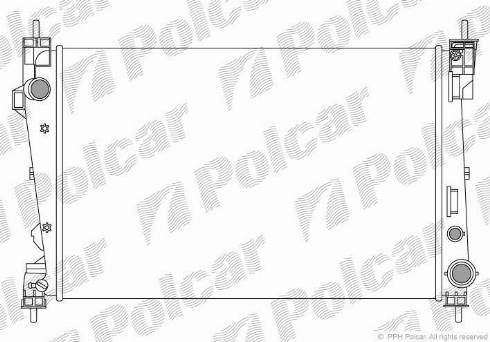 Polcar 1421081X - Радіатор, охолодження двигуна autocars.com.ua