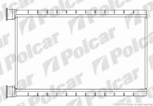 Polcar 2001N81X - Теплообменник, отопление салона avtokuzovplus.com.ua