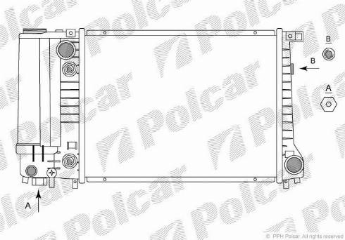 Polcar 200308-1 - Радиатор, охлаждение двигателя autodnr.net