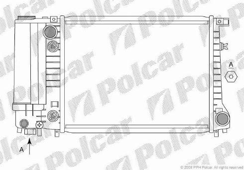 Polcar 200308A1 - Радиатор, охлаждение двигателя autodnr.net