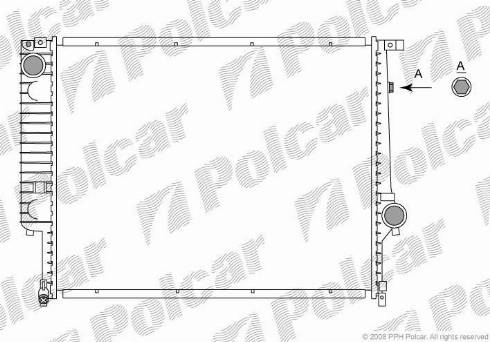 Polcar 200508-7 - Радиатор, охлаждение двигателя avtokuzovplus.com.ua