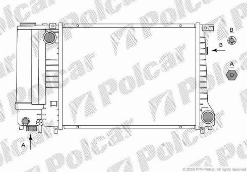 Polcar 200708-1 - Радиатор, охлаждение двигателя autodnr.net