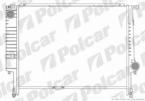 Polcar 2007089X - Радіатор, охолодження двигуна autocars.com.ua