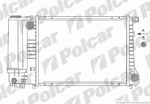 Polcar 200708A1 - Радіатор, охолодження двигуна autocars.com.ua