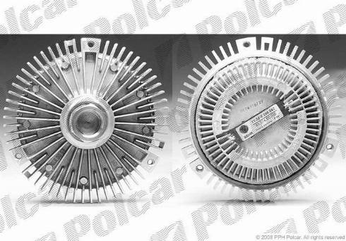 Polcar 200723S1 - Зчеплення, вентилятор радіатора autocars.com.ua
