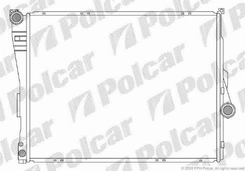 Polcar 200808-4 - Радіатор, охолодження двигуна autocars.com.ua