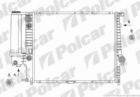 Polcar 201408-1 - Радиатор, охлаждение двигателя autodnr.net