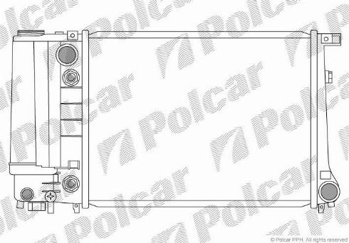 Polcar 2014082X - Радиатор, охлаждение двигателя autodnr.net