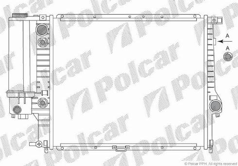 Polcar 201408A1 - Радиатор, охлаждение двигателя autodnr.net