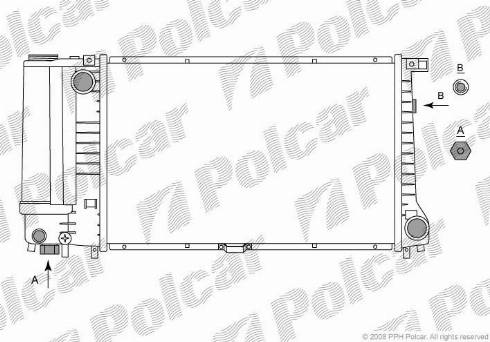 Polcar 20150801 - Радіатор, охолодження двигуна autocars.com.ua