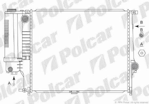 Polcar 2015082X - Радіатор, охолодження двигуна autocars.com.ua