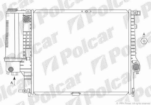 Polcar 201508-2 - Радіатор, охолодження двигуна autocars.com.ua