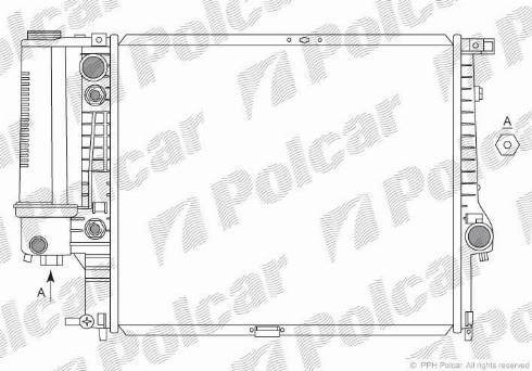 Polcar 201508 - Радиатор, охлаждение двигателя autodnr.net