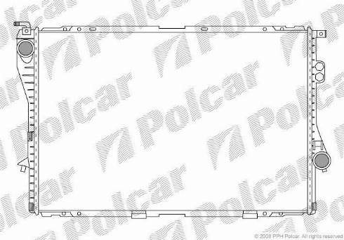 Polcar 201608A4 - Радіатор, охолодження двигуна autocars.com.ua