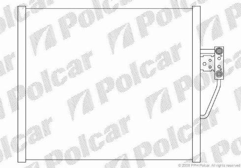 Polcar 2016K81X - Конденсатор, кондиціонер autocars.com.ua