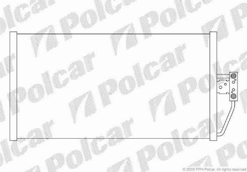 Polcar 2016K8C3 - Конденсатор, кондиціонер autocars.com.ua