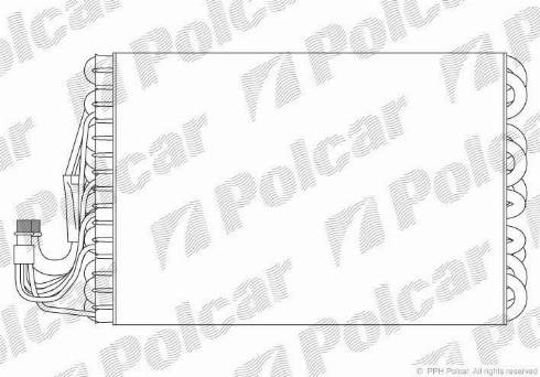 Polcar 2016P81X - Испаритель, кондиционер autodnr.net