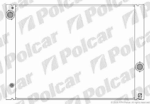 Polcar 2017081X - Радіатор, охолодження двигуна autocars.com.ua