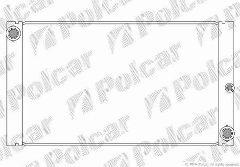 Polcar 2017084X - Радиатор, охлаждение двигателя avtokuzovplus.com.ua