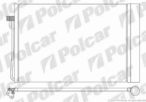 Polcar 2017K81X - Конденсатор, кондиціонер autocars.com.ua