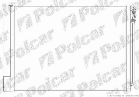 Polcar 2025K81X - Конденсатор, кондиціонер autocars.com.ua