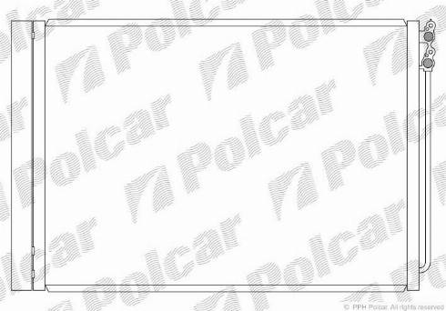 Polcar 2025K8C1S - Конденсатор, кондиціонер autocars.com.ua