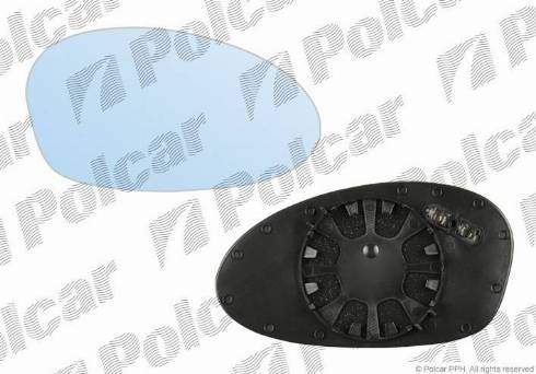 Polcar 2040555M - Дзеркальне скло, зовнішнє дзеркало autocars.com.ua