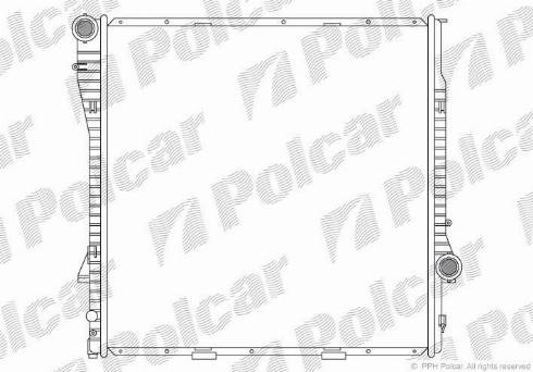 Polcar 2050081X - Радіатор, охолодження двигуна autocars.com.ua