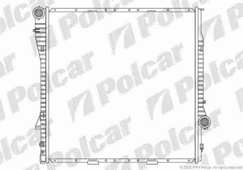 Polcar 2050082X - Радіатор, охолодження двигуна autocars.com.ua