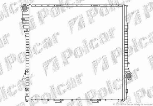 Polcar 205008-3 - Радіатор, охолодження двигуна autocars.com.ua