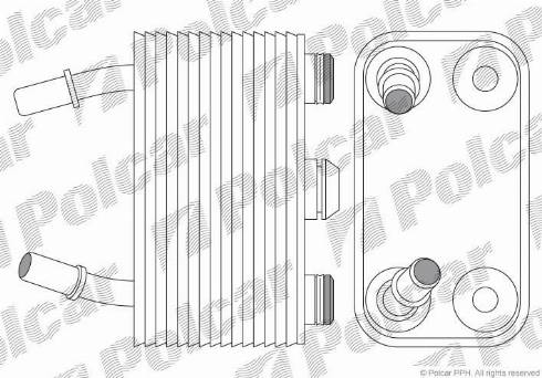 Polcar 2050L81X - Масляний радіатор, рухове масло autocars.com.ua