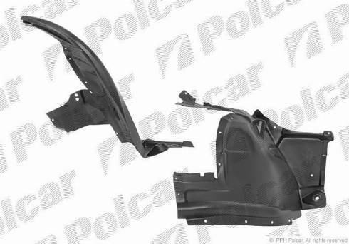 Polcar 2051FL-2 - Обшивка, колісна ніша autocars.com.ua