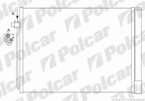 Polcar 2051K81X - Конденсатор, кондиціонер autocars.com.ua